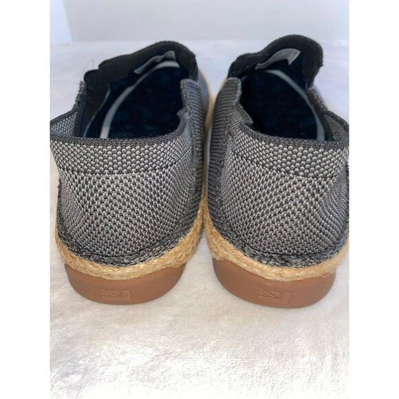 Ben Sherman Men's Slip-On Loafer Espadrilles Size 12 Black & Grey Canvas Comfort - Picture 5 of 6